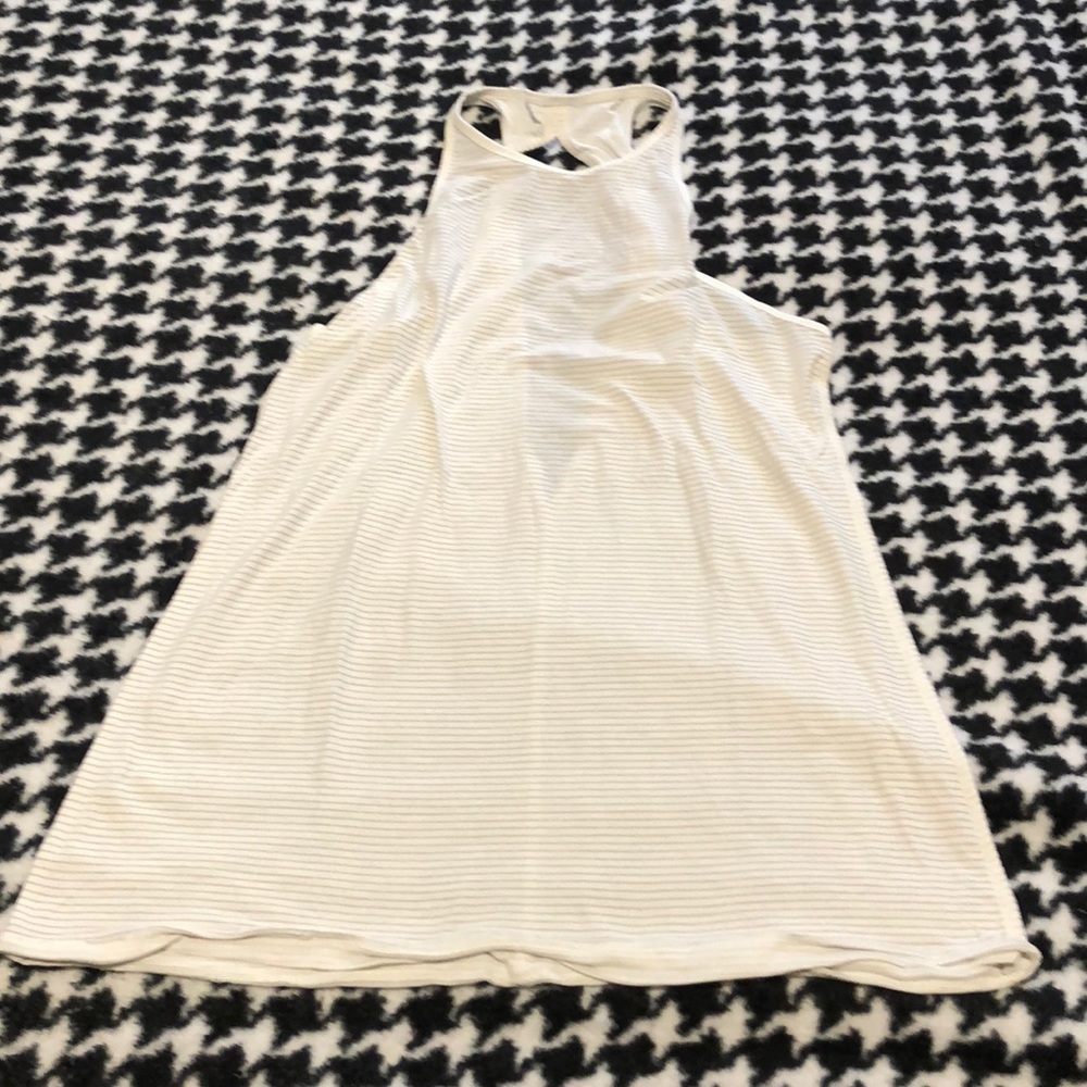 White Lulu Lemon Workout tank